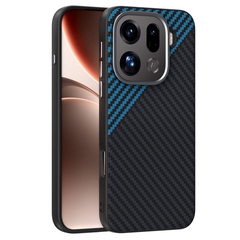 ABEEL For Oppo Find X9 Pro 5G Case Compatible with MagSafe Carbon Fiber Texture Back Cover