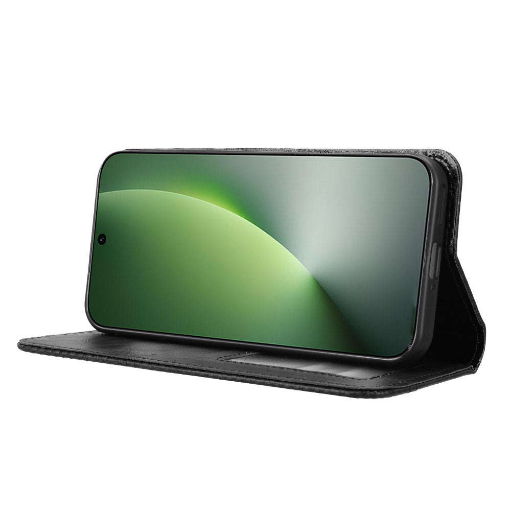 For Honor Magic8 5G Leather Case Wallet Stand Retro Texture Phone Cover