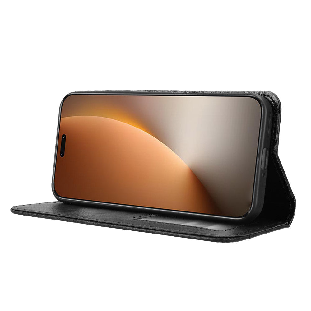 For Honor Magic8 Pro 5G Leather Case Wallet Stand Retro Texture Phone Cover