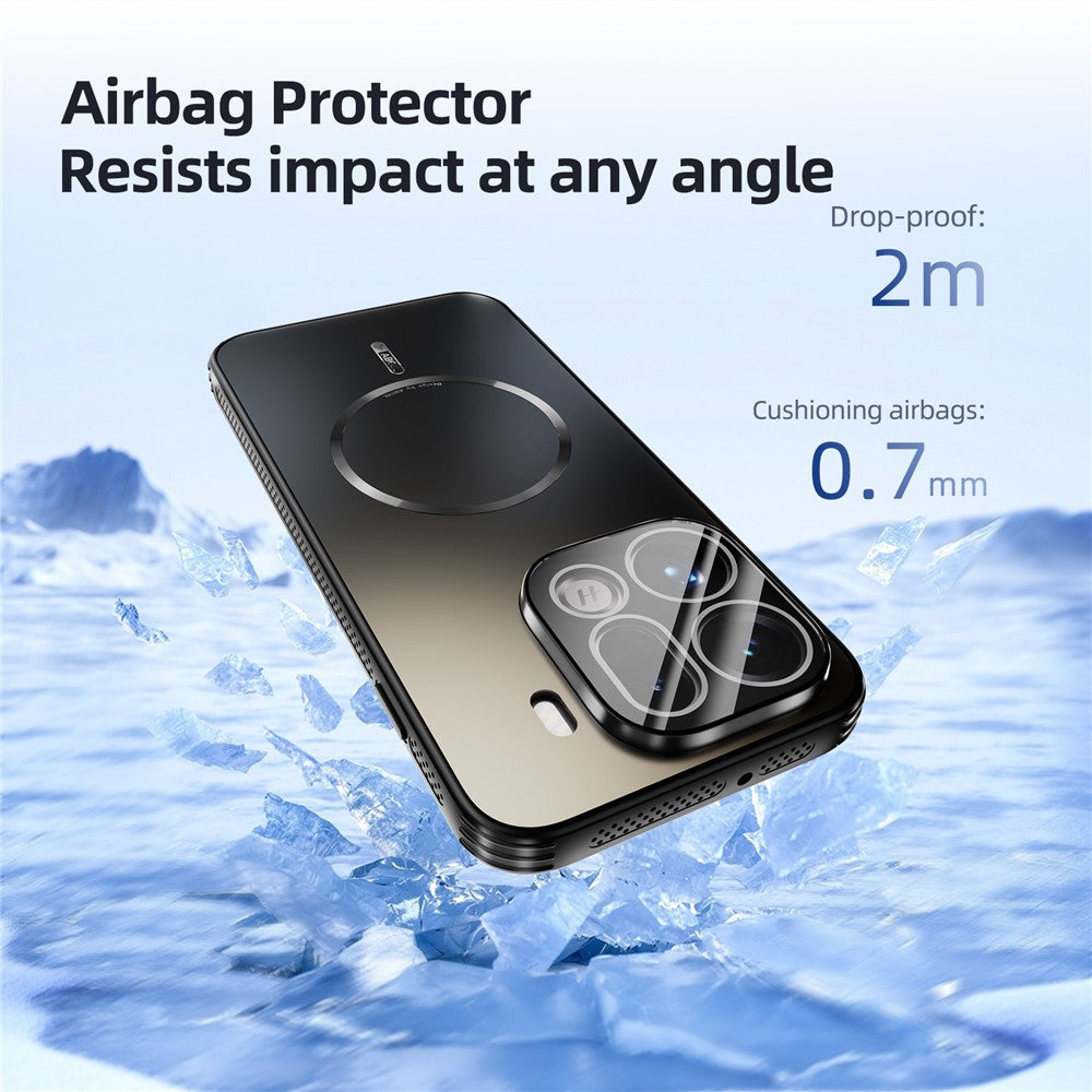 ABEEL For Oppo Find X9 5G Case Compatible with MagSafe TPU PC Cooling Matte Phone Back Cover with Lens Film