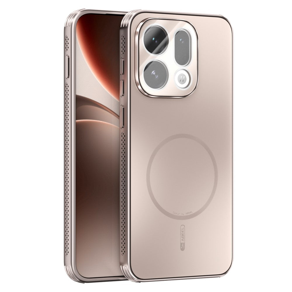 ABEEL For Oppo Find X9 5G Case Compatible with MagSafe TPU PC Cooling Matte Phone Back Cover with Lens Film