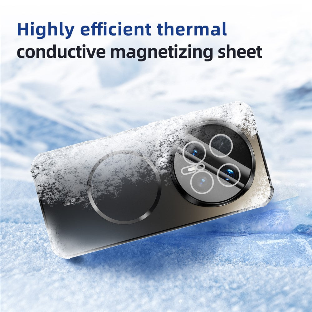 ABEEL For Honor Magic8 5G Case Compatible with MagSafe TPU PC Cooling Matte Phone Back Cover with Lens Film