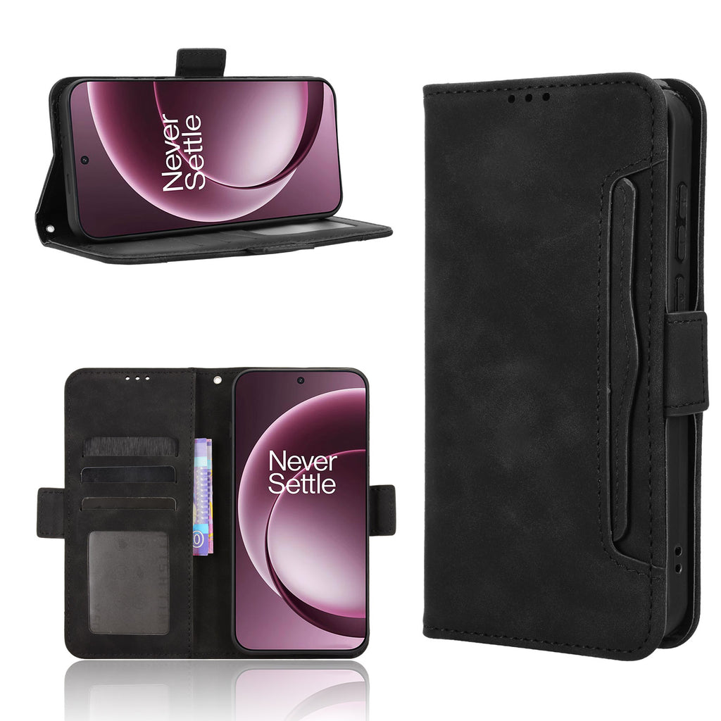 For OnePlus 15 5G Leather Case Phone Wallet Cover with Multiple Card Slots