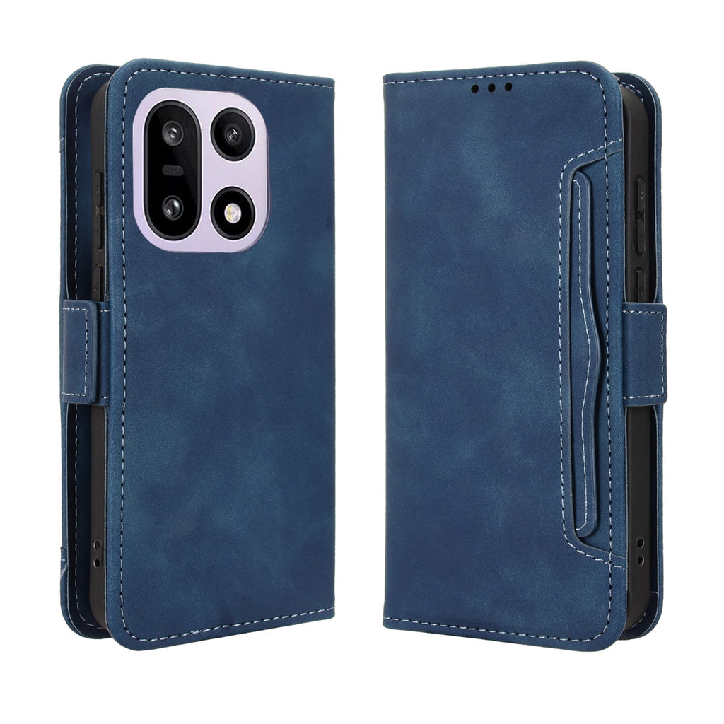Funda tipo cartera de cuero para OnePlus 15 5G con múltiples ranuras para tarjetas 