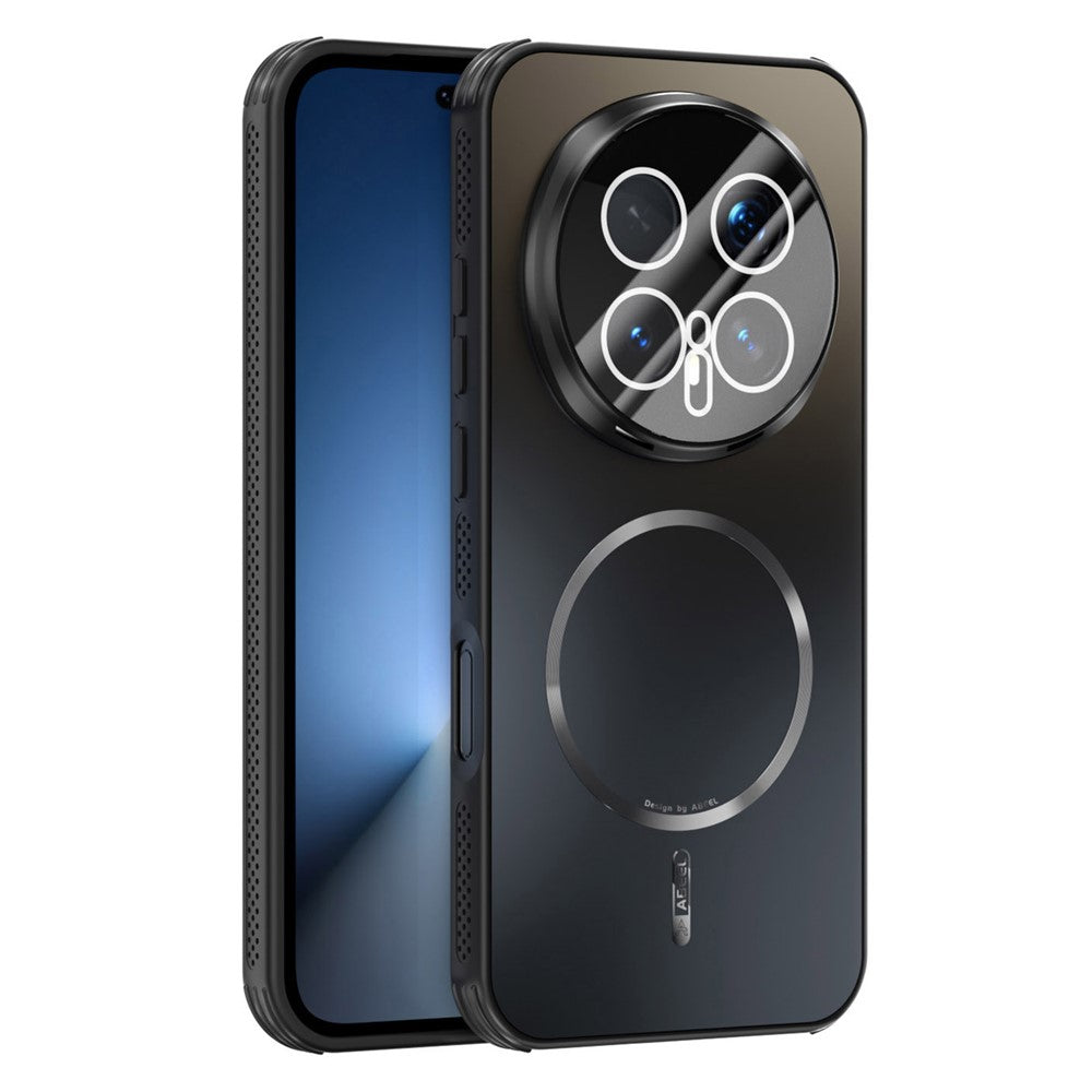 ABEEL For Honor Magic8 Pro 5G Case Compatible with MagSafe TPU PC Cooling Matte Phone Back Cover with Lens Film
