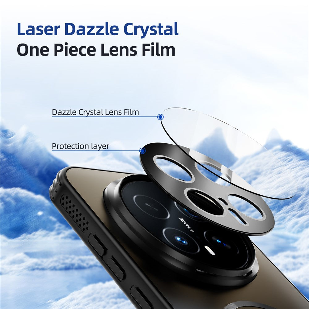 ABEEL For Honor Magic8 Pro 5G Case Compatible with MagSafe TPU PC Cooling Matte Phone Back Cover with Lens Film