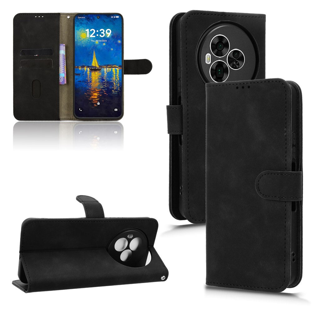 For TCL NxtPaper 60 Ultra 5G Leather Case Skin Feel Anti Drop Wallet Flip Phone Cover