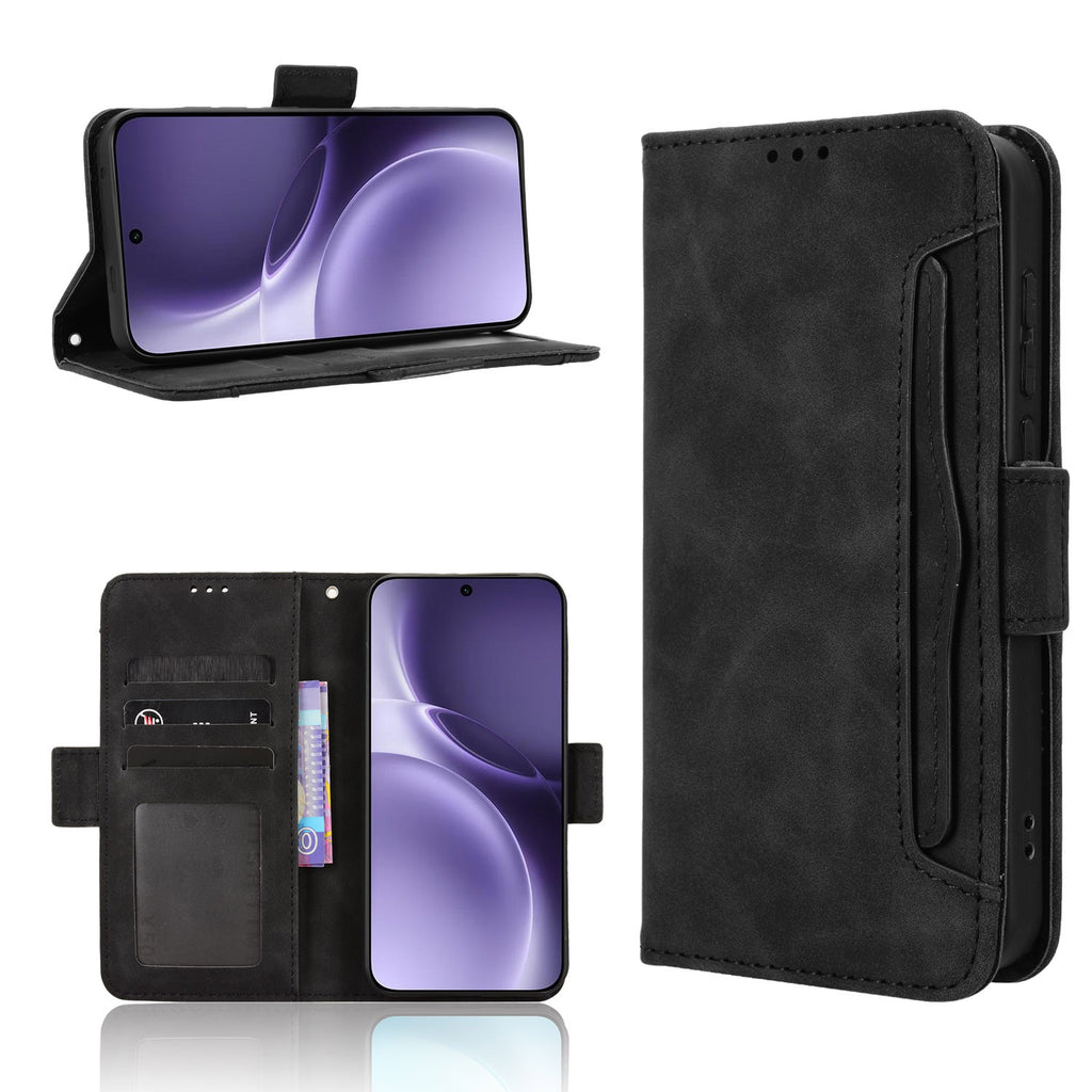 For vivo X300 Pro 5G Leather Case Phone Wallet Cover with Multiple Card Slots