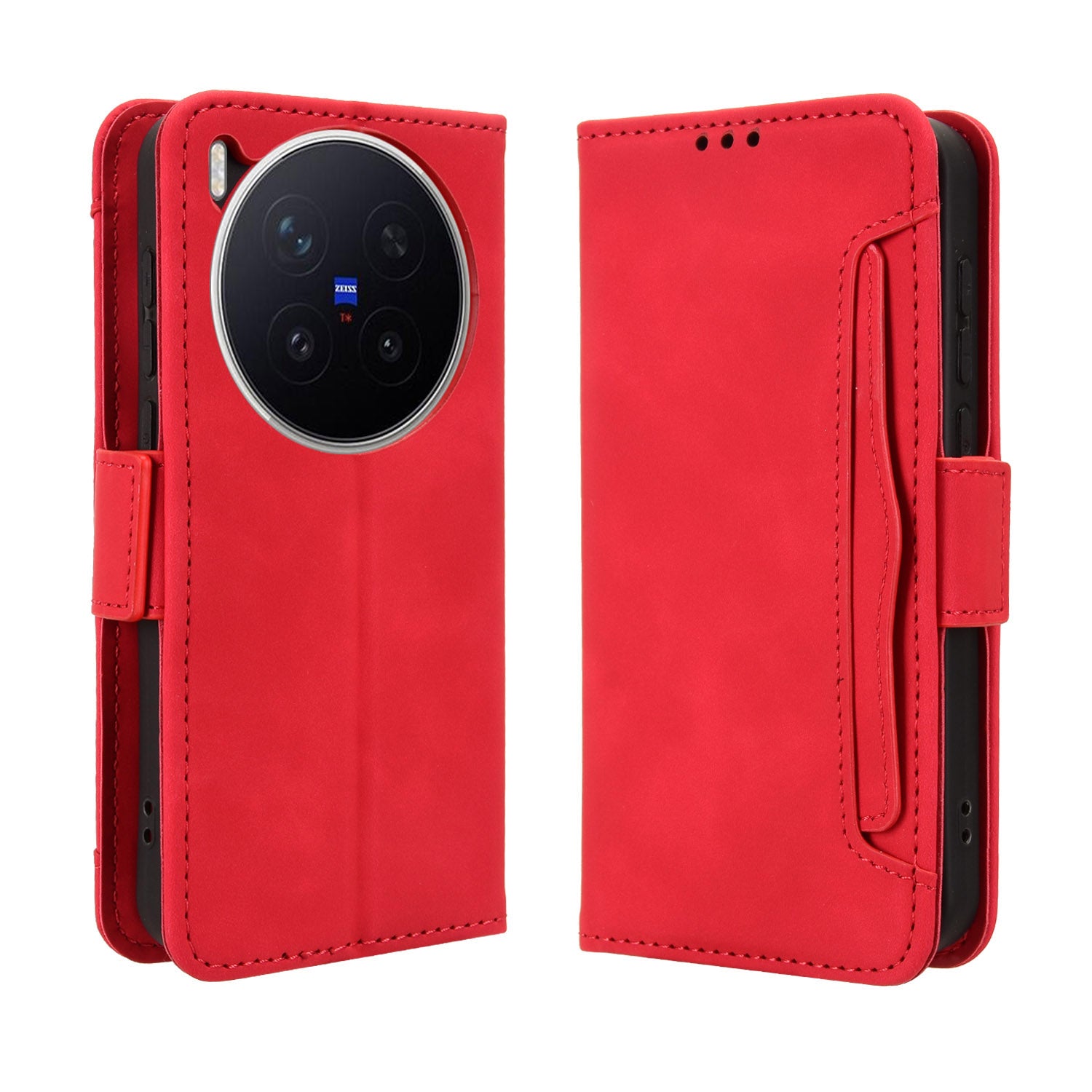 For vivo X300 Pro 5G Leather Case Phone Wallet Cover with Multiple Card Slots