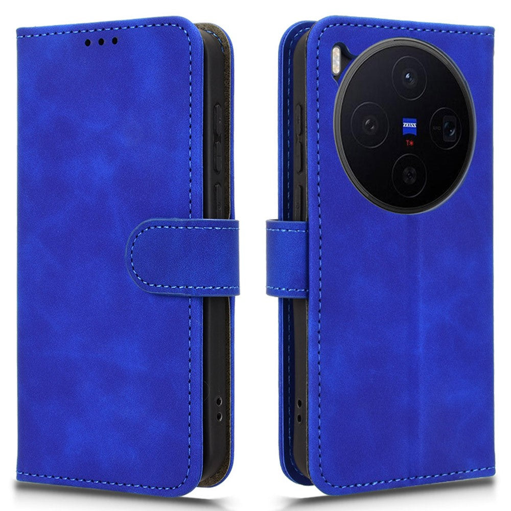 For vivo X300 5G Leather Case Skin Feel Anti Drop Wallet Flip Phone Cover