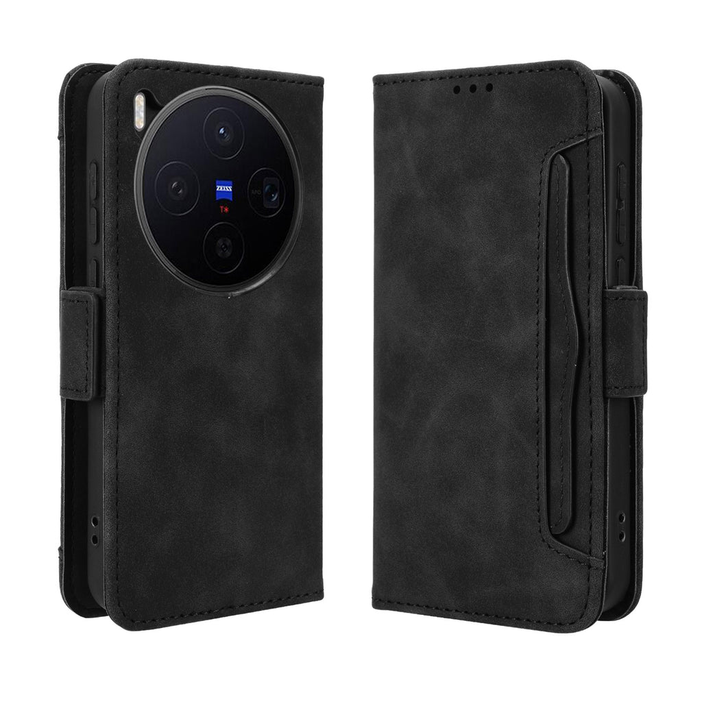 For vivo X300 5G Leather Case Phone Wallet Cover with Multiple Card Slots