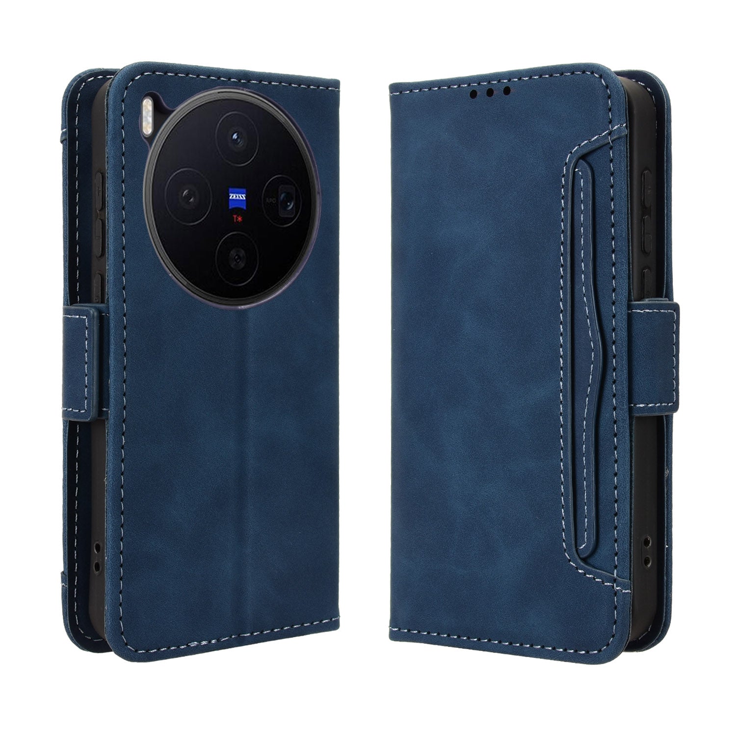 For vivo X300 5G Leather Case Phone Wallet Cover with Multiple Card Slots