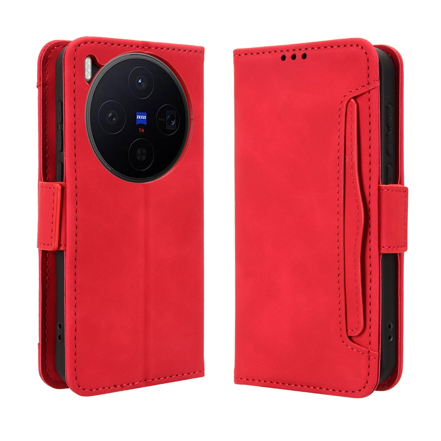 For vivo X300 5G Leather Case Phone Wallet Cover with Multiple Card Slots