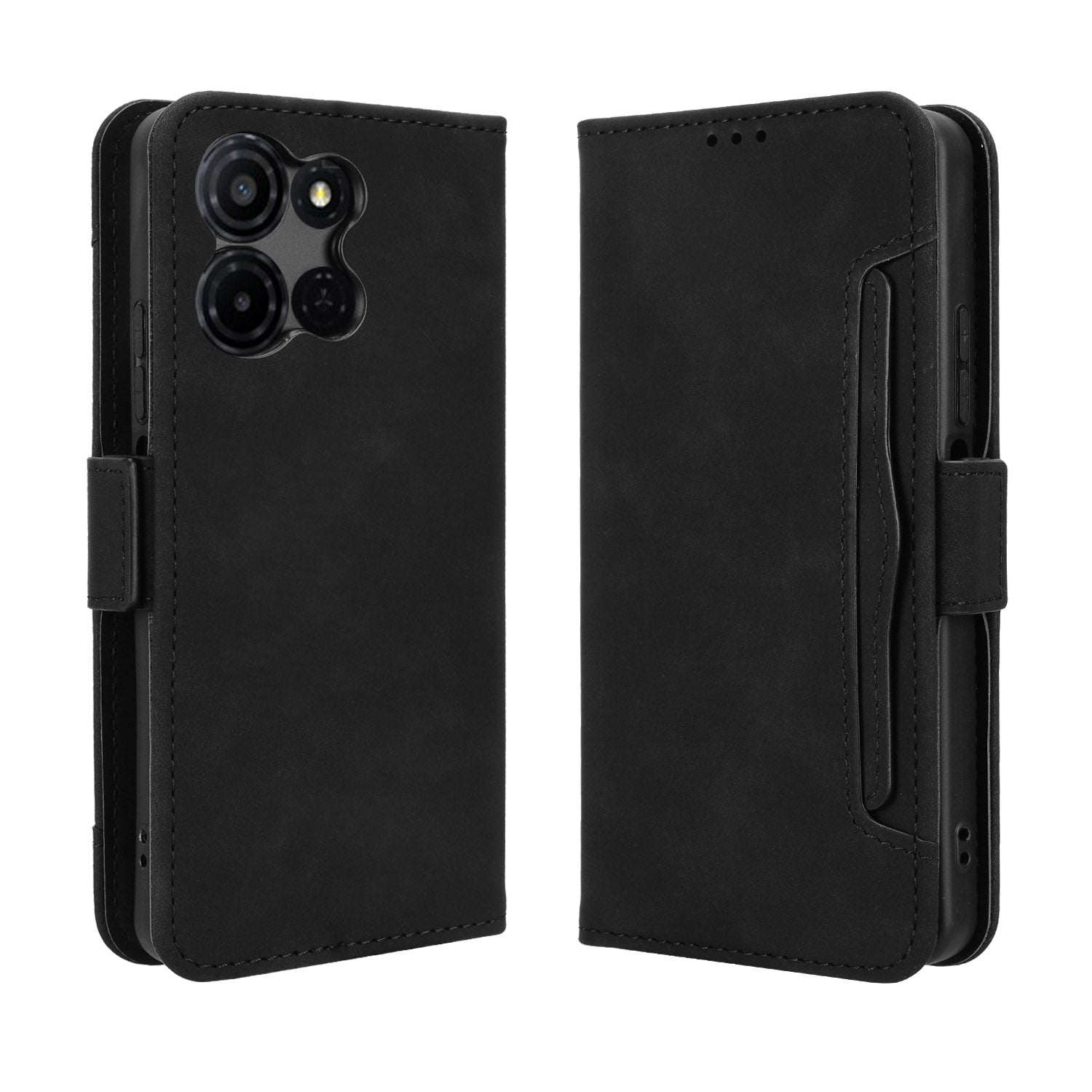 For TCL K32 5G / TCL K33 5G Leather Case Phone Wallet Cover with Multiple Card Slots