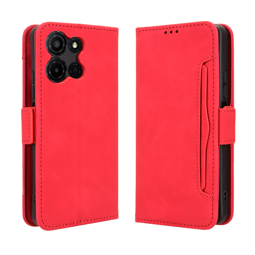 For TCL K32 5G / TCL K33 5G Leather Case Phone Wallet Cover with Multiple Card Slots
