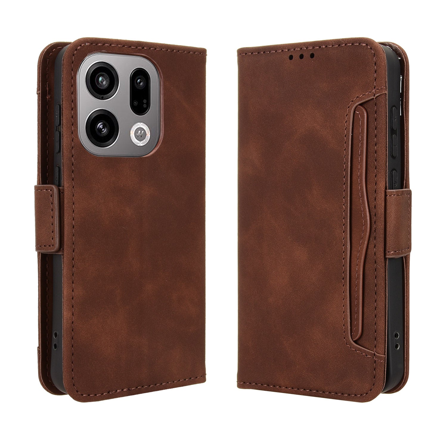 For Oppo Find X9 5G Leather Case Phone Wallet Cover with Multiple Card Slots
