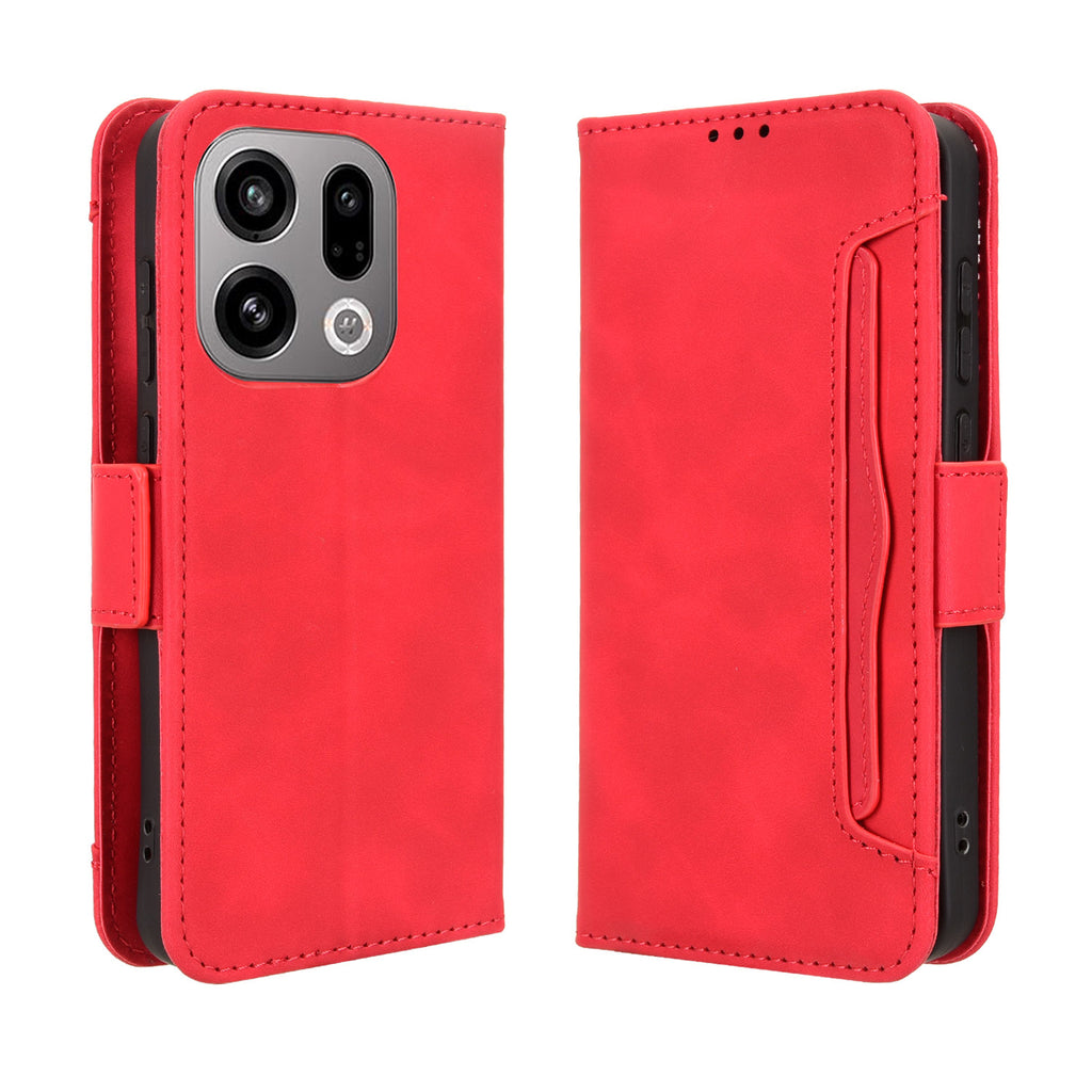 For Oppo Find X9 5G Leather Case Phone Wallet Cover with Multiple Card Slots