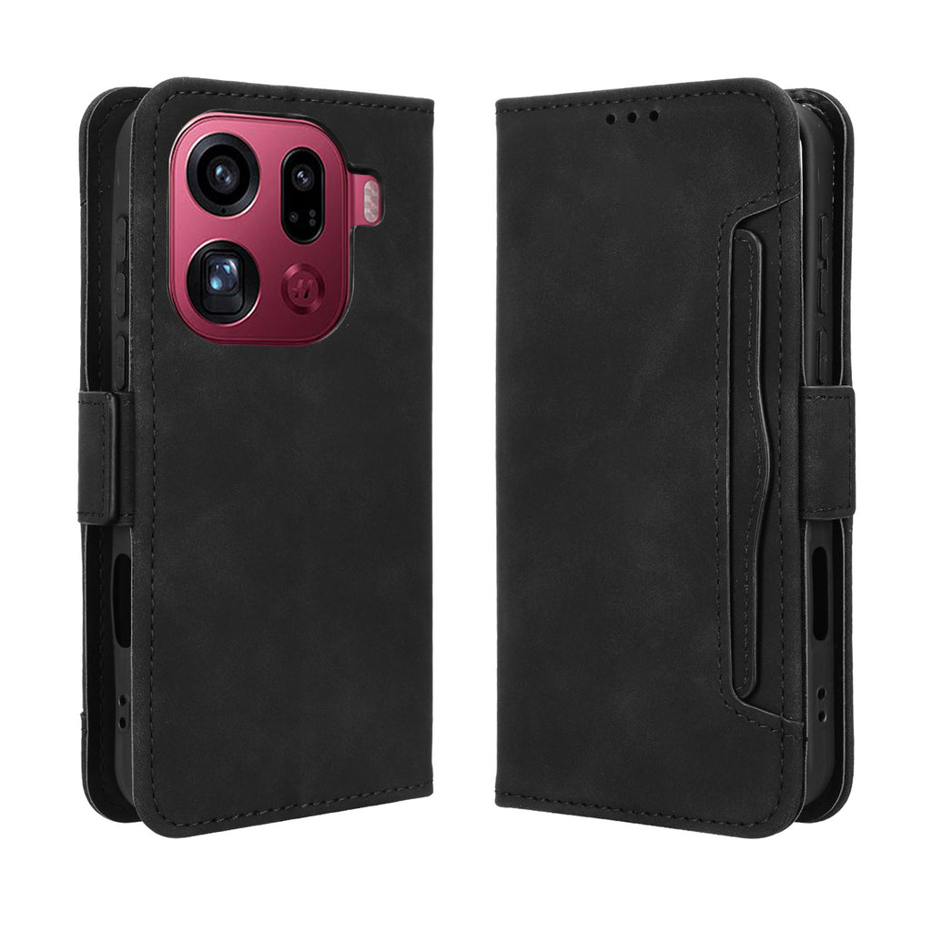 For Oppo Find X9 Pro 5G Leather Case Phone Wallet Cover with Multiple Card Slots