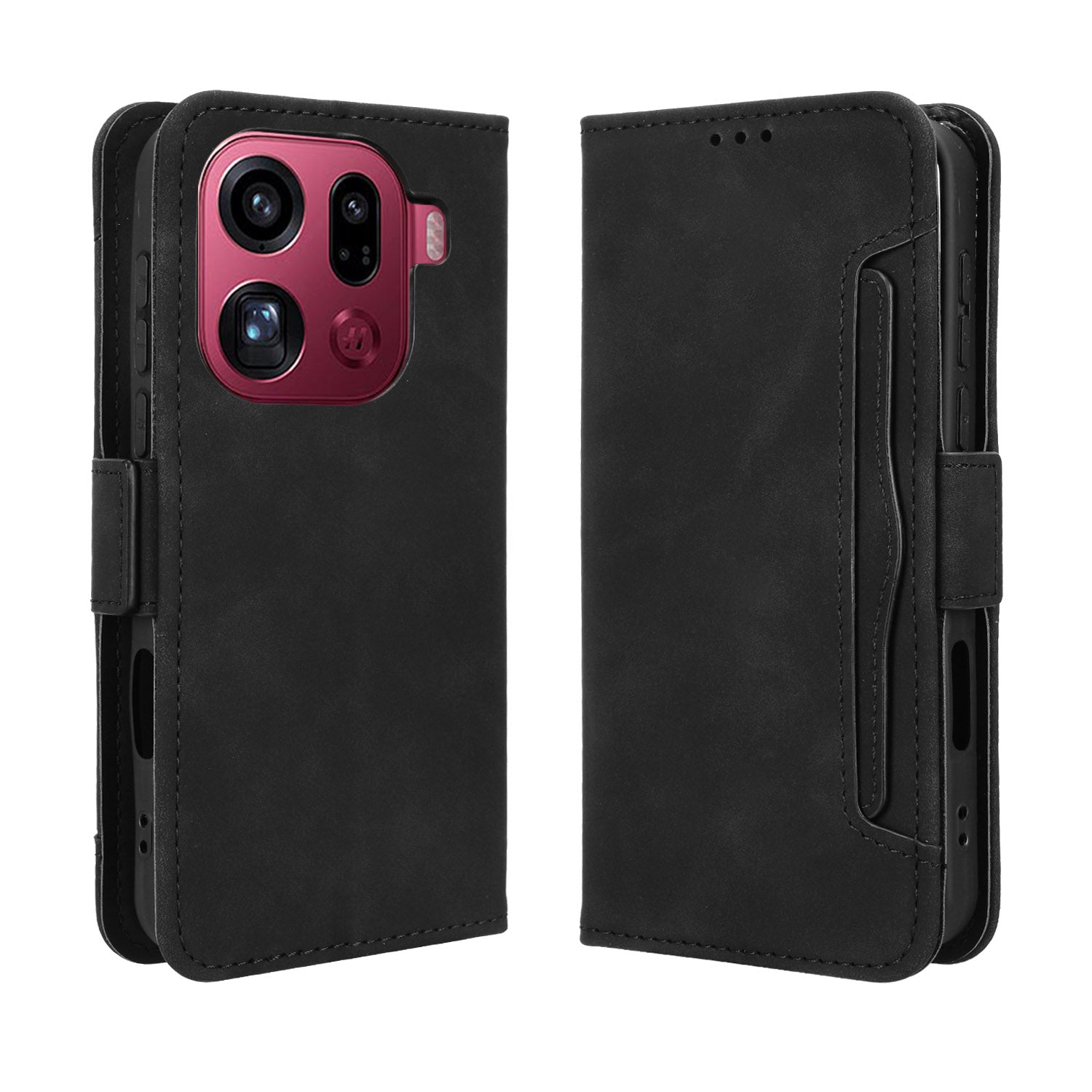 For Oppo Find X9 Pro 5G Leather Case Phone Wallet Cover with Multiple Card Slots