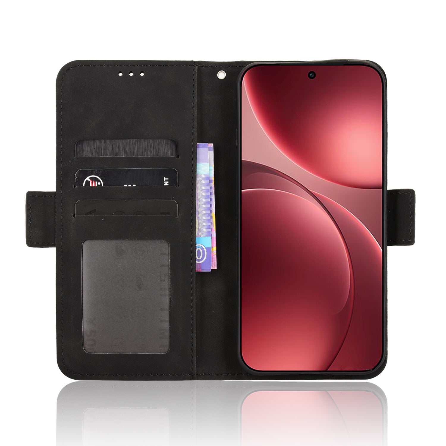 For Oppo Find X9 Pro 5G Leather Case Phone Wallet Cover with Multiple Card Slots