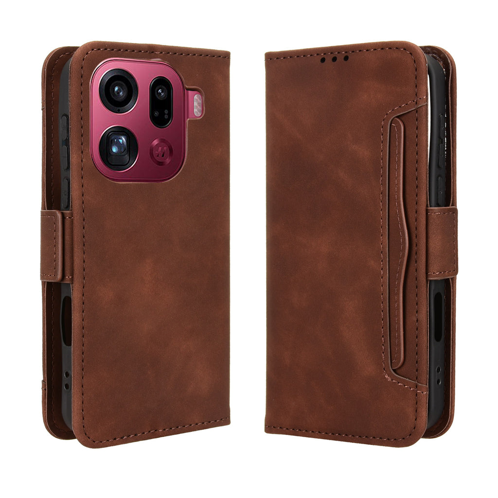 For Oppo Find X9 Pro 5G Leather Case Phone Wallet Cover with Multiple Card Slots