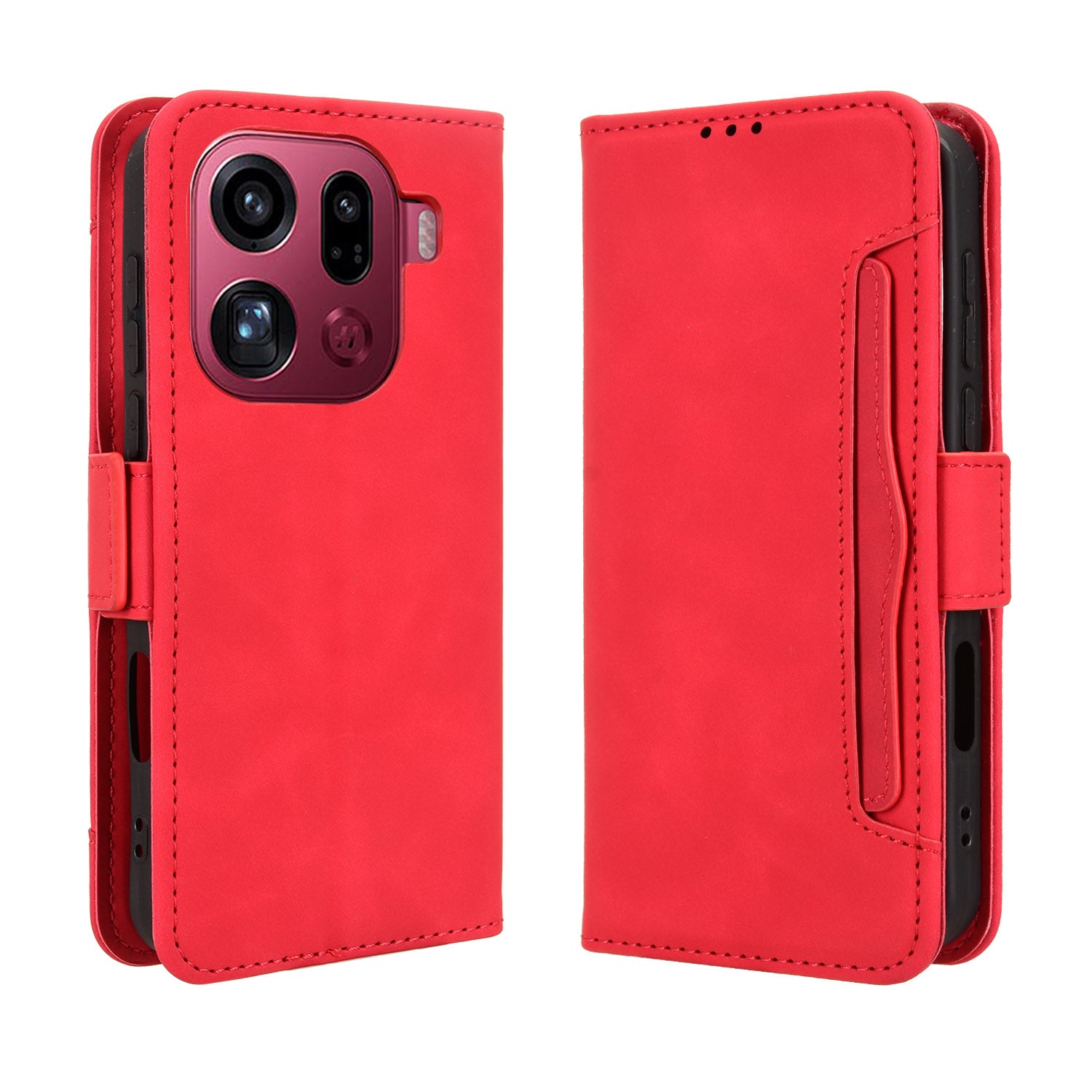 For Oppo Find X9 Pro 5G Leather Case Phone Wallet Cover with Multiple Card Slots
