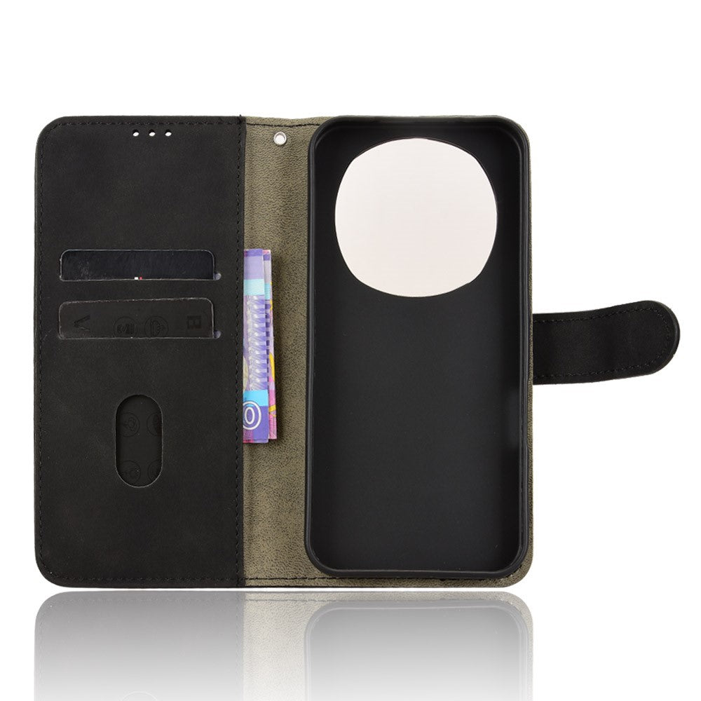 For Honor Magic8 5G Leather Case Skin Feel Anti Drop Wallet Flip Phone Cover