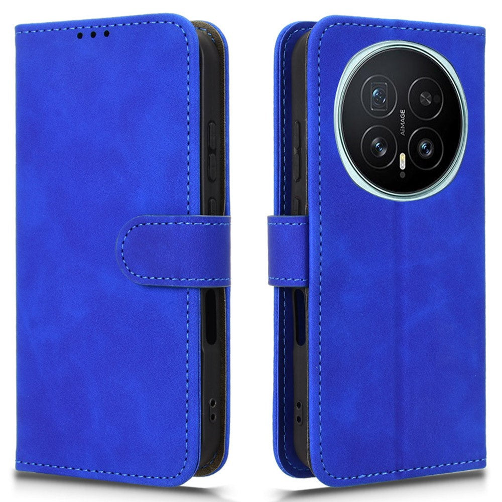 For Honor Magic8 5G Leather Case Skin Feel Anti Drop Wallet Flip Phone Cover