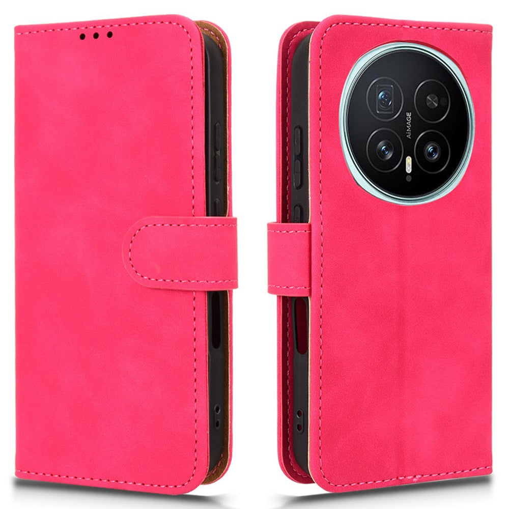 For Honor Magic8 Pro 5G Leather Case Skin Feel Anti Drop Wallet Flip Phone Cover