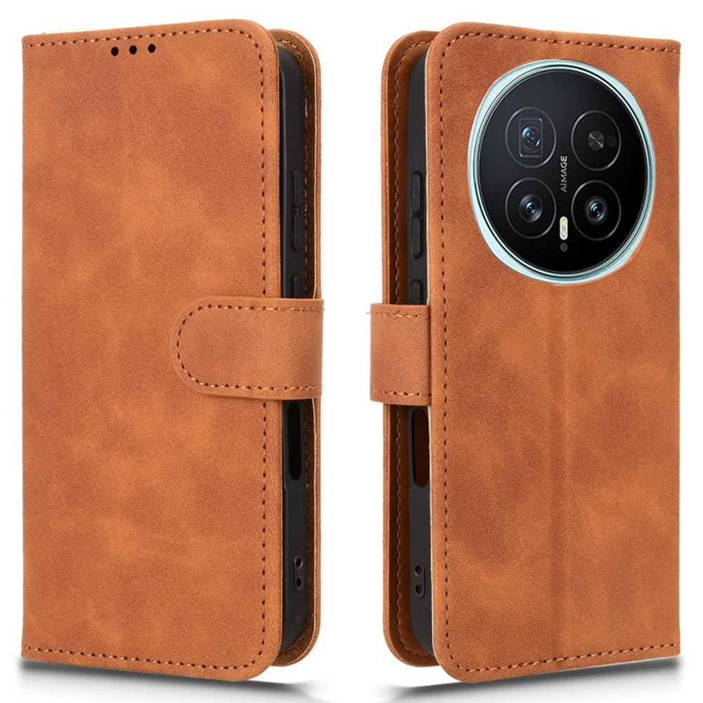 For Honor Magic8 Pro 5G Leather Case Skin Feel Anti Drop Wallet Flip Phone Cover