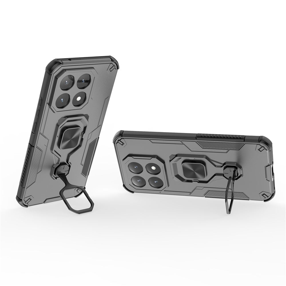 For Xiaomi 15T Case Rotatable Ring Kickstand PC + TPU Shockproof Phone Cover