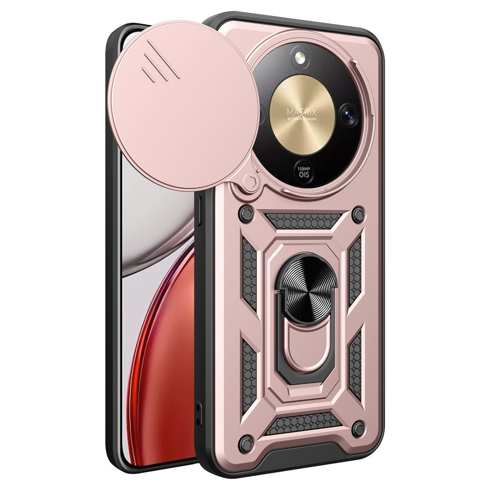 AMORUS For Honor X9d 5G  /  X70 5G Case Kickstand PC + TPU Phone Cover with Camera Lens Slider