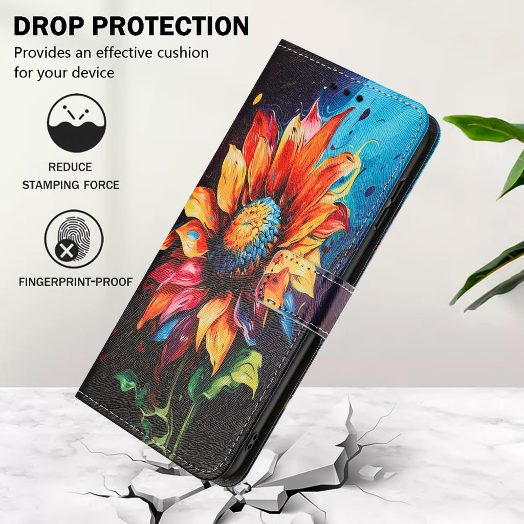 For Motorola Moto G06 Power 4G / Motorola Moto G06 4G Wallet Case Pattern Printing PU Leather Phone Cover with Lanyard