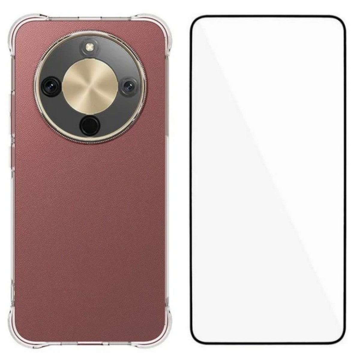 For Honor X9d 5G / Honor X70 5G Case WANLONFENG WL Series 2.0mm TPU Phone Cover with Tempered Glass Film