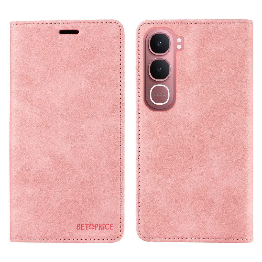 Funda BETOPNICE para vivo Y21d con cierre magnético, bloqueo RFID, tipo cartera, con soporte y cubierta de cuero.