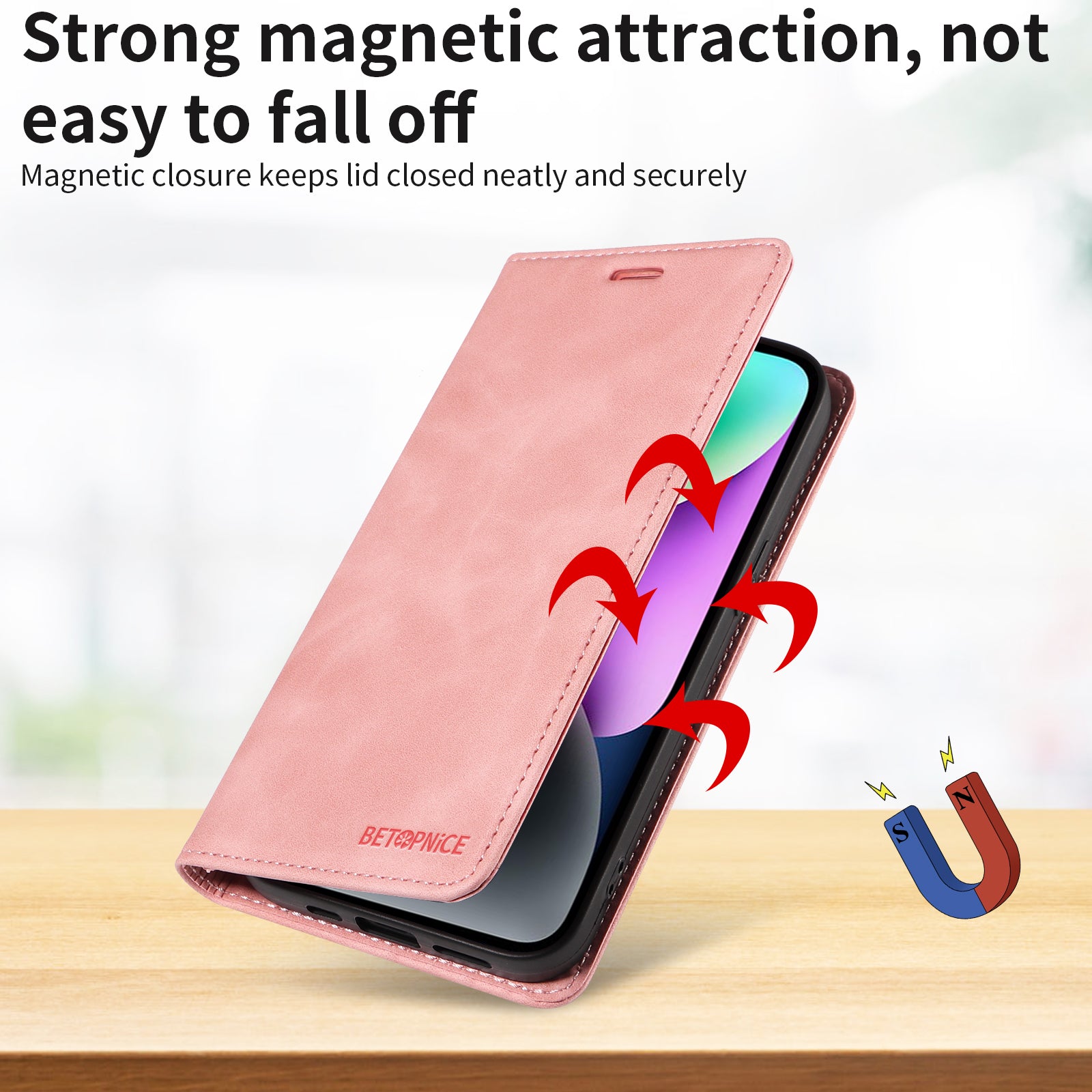 For vivo Y21d Case BETOPNICE Magnetic Closure RFID Blocking Wallet Stand Leather Phone Cover