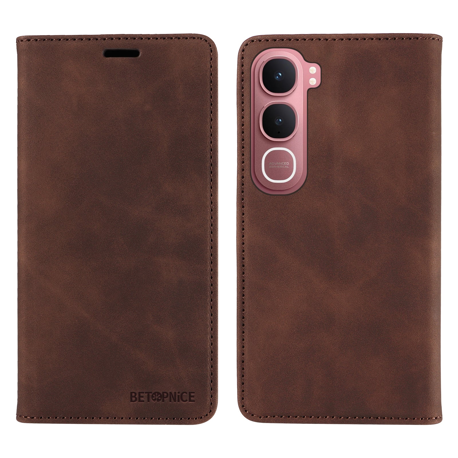 For vivo Y21d Case BETOPNICE Magnetic Closure RFID Blocking Wallet Stand Leather Phone Cover