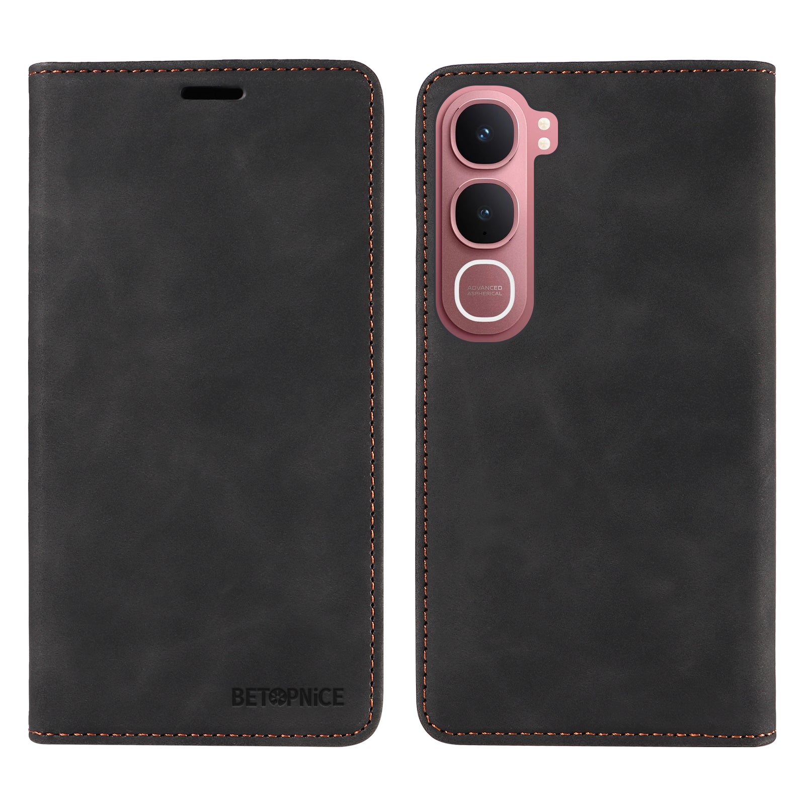 For vivo Y21d Case BETOPNICE Magnetic Closure RFID Blocking Wallet Stand Leather Phone Cover