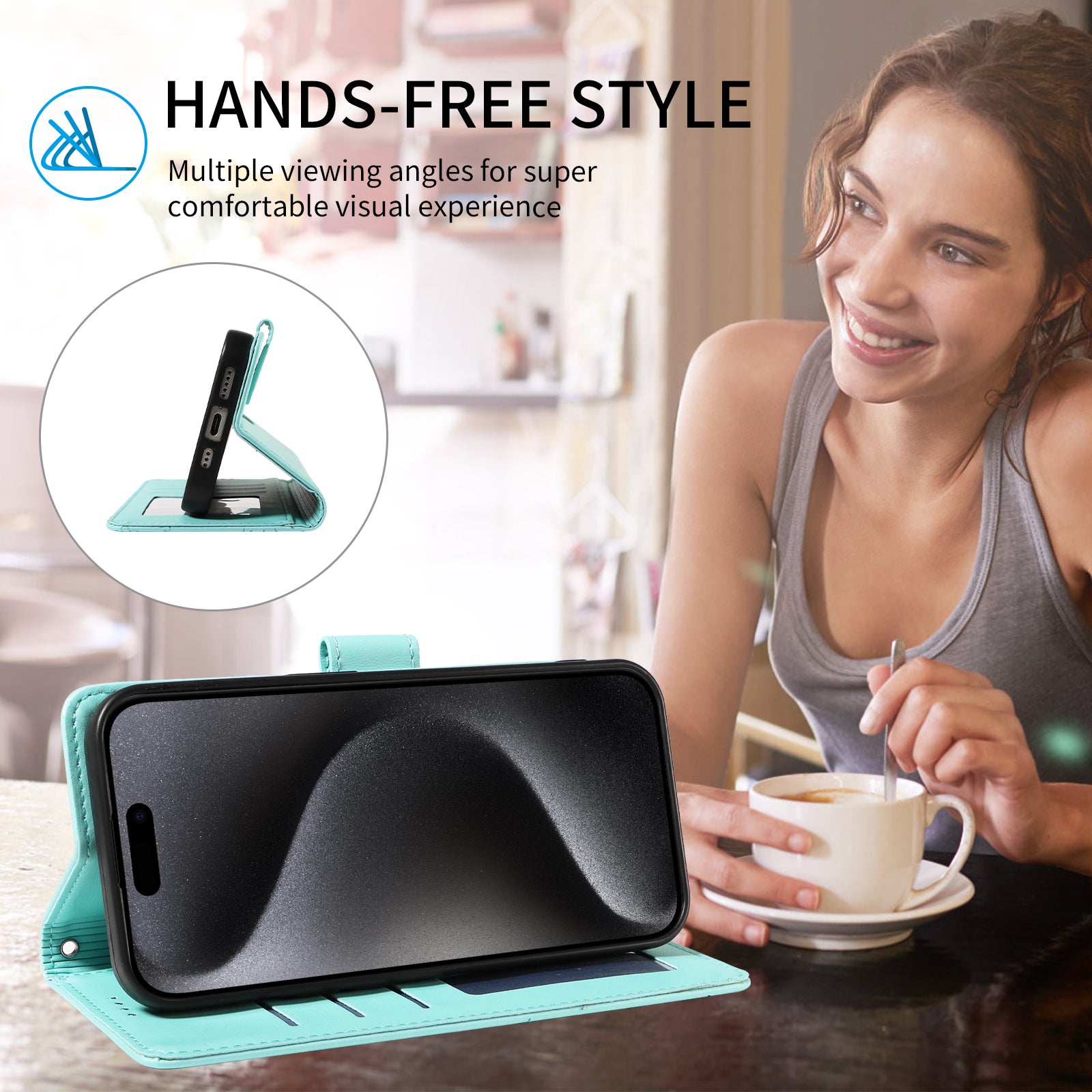 For vivo X300 Pro 5G Case RFID Blocking Imprinted Dog Pattern PU Leather Phone Cover with Wrist Strap