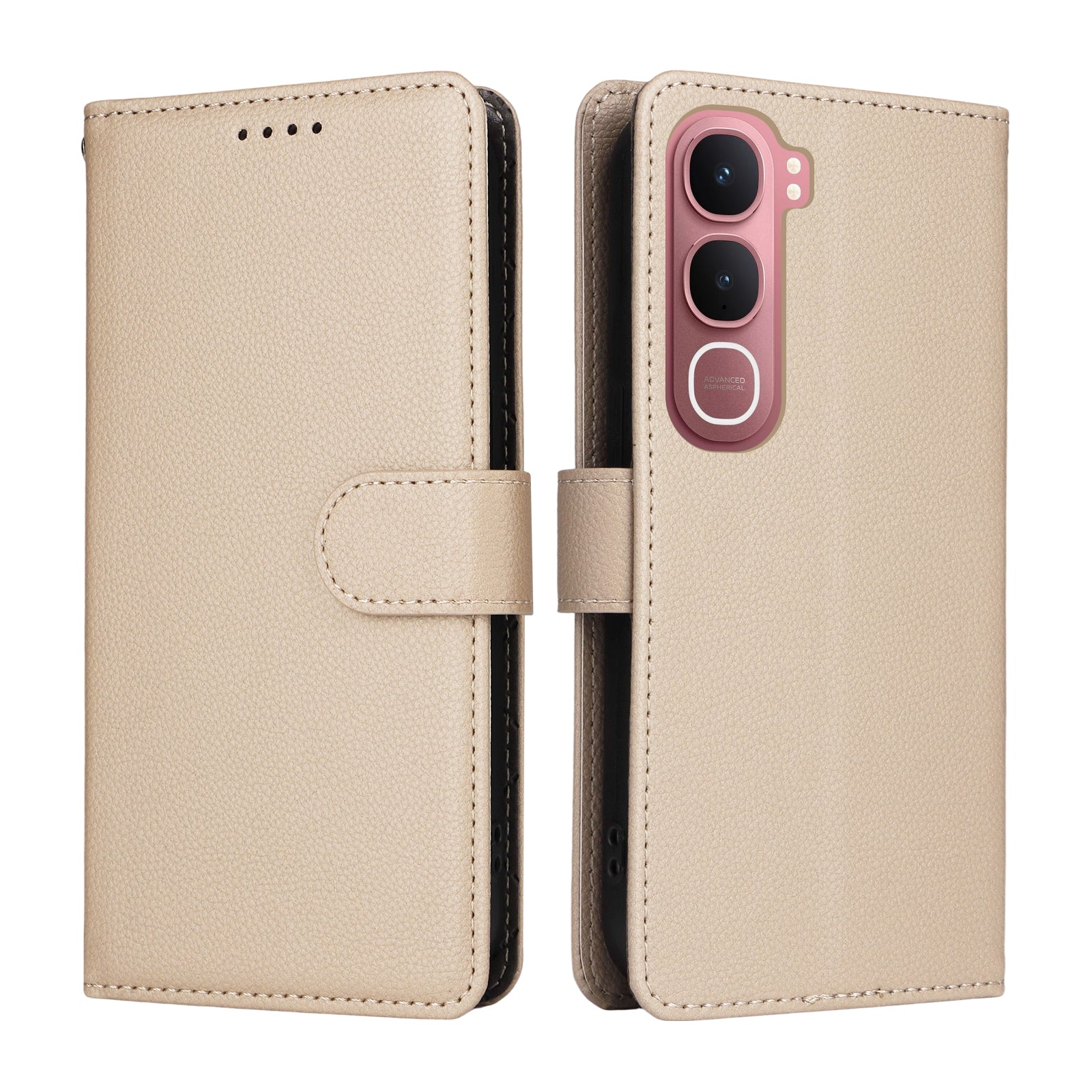 For vivo Y21d / vivo Y31 5G Case RFID Blocking 3 Card Slots PU Leather Phone Cover with Wrist Strap