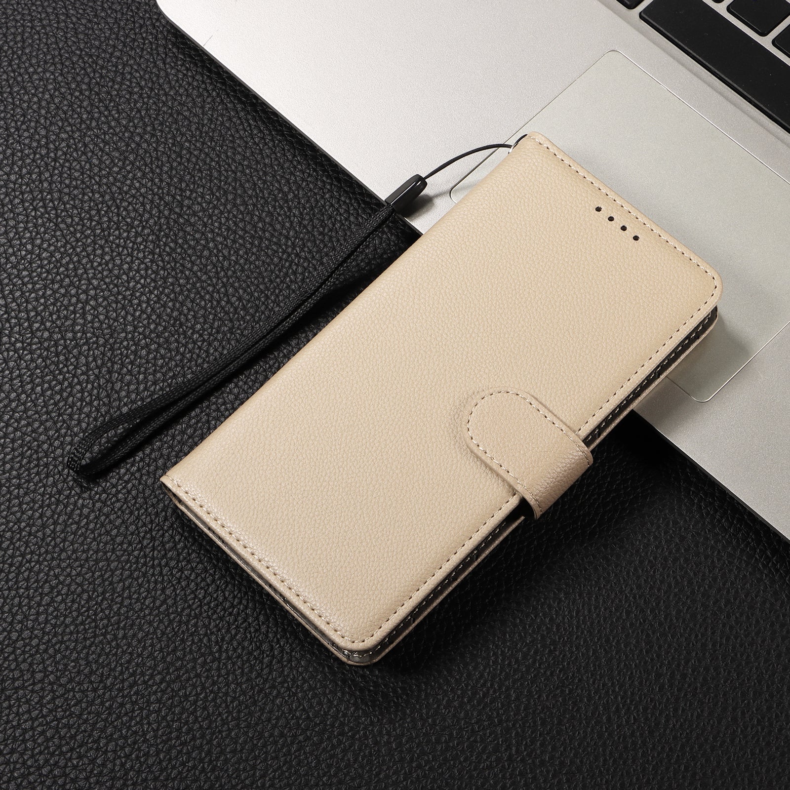 For vivo X300 Pro 5G Case RFID Blocking 3 Card Slots PU Leather Phone Cover with Wrist Strap