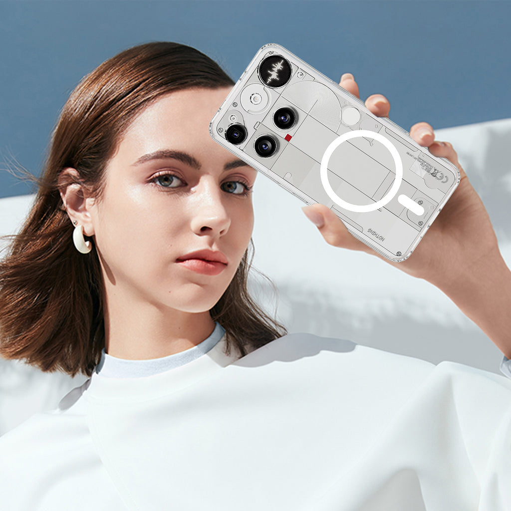 For Nothing Phone (3) 5G Clear Phone Case Compatible with MagSafe TPU+Acrylic Back Cover