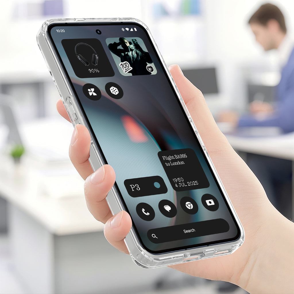 For Nothing Phone (3) 5G Clear Phone Case Compatible with MagSafe TPU+Acrylic Back Cover