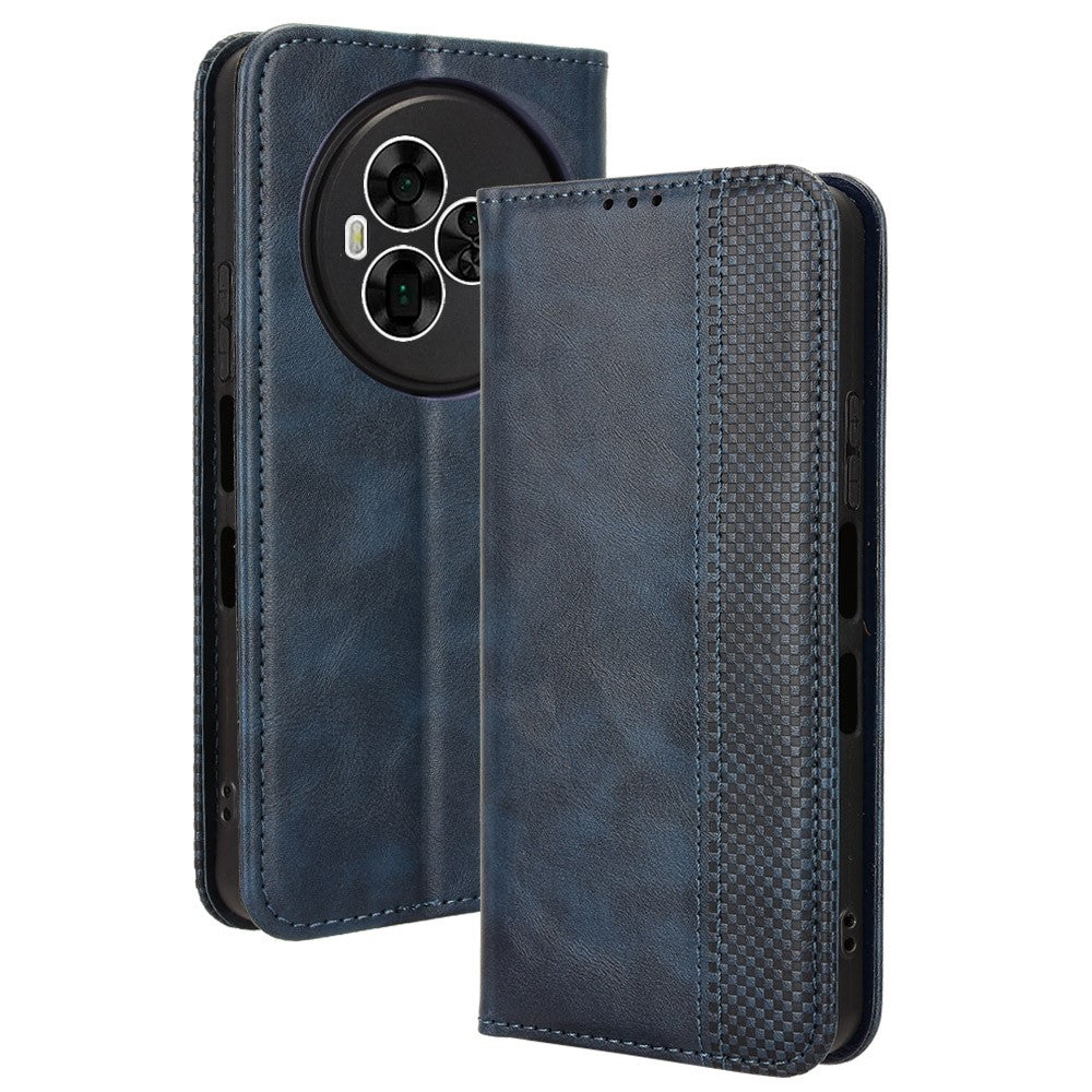 For TCL NxtPaper 60 Ultra 5G Leather Case Wallet Stand Retro Texture Phone Cover