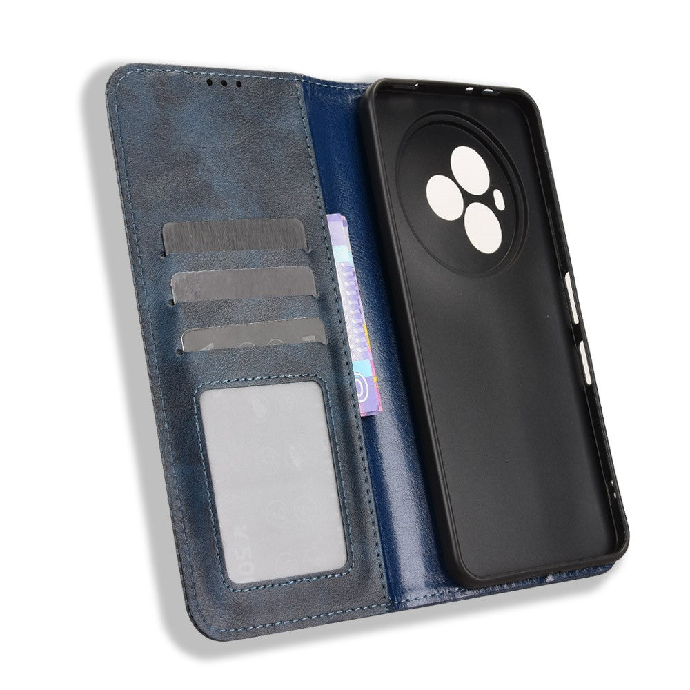 For TCL NxtPaper 60 Ultra 5G Leather Case Wallet Stand Retro Texture Phone Cover