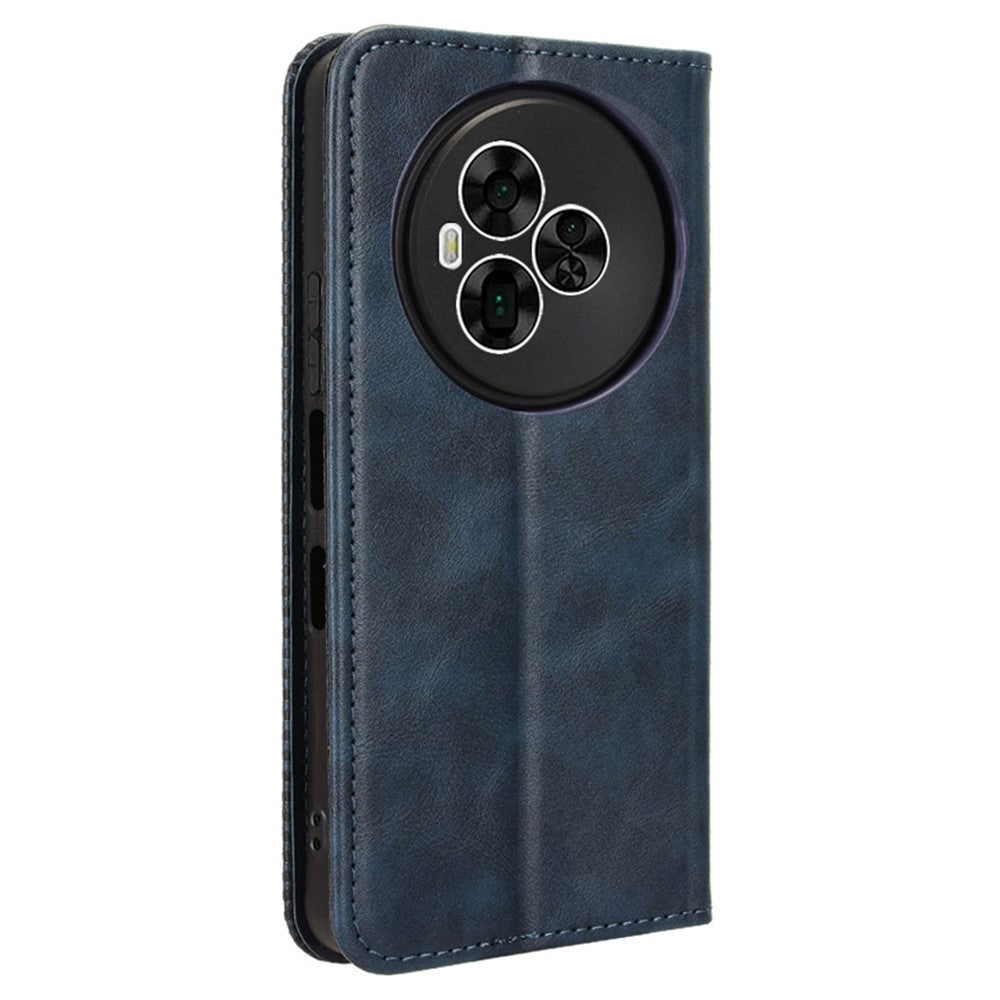 For TCL NxtPaper 60 Ultra 5G Leather Case Wallet Stand Retro Texture Phone Cover