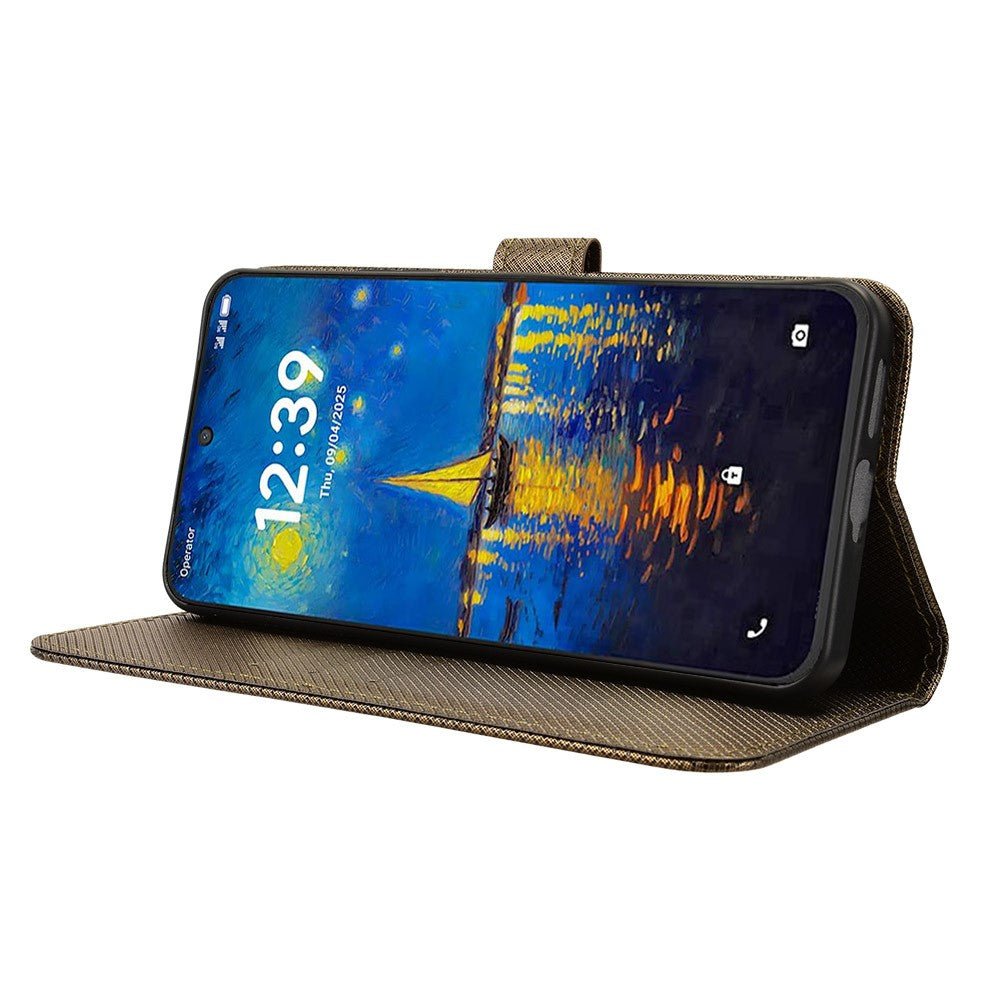 For TCL NxtPaper 60 Ultra 5G Leather Wallet Case with Strap Diamond Texture Phone Cover