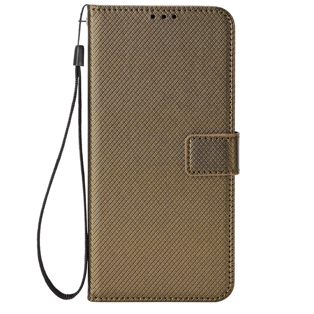 For TCL NxtPaper 60 Ultra 5G Leather Wallet Case with Strap Diamond Texture Phone Cover