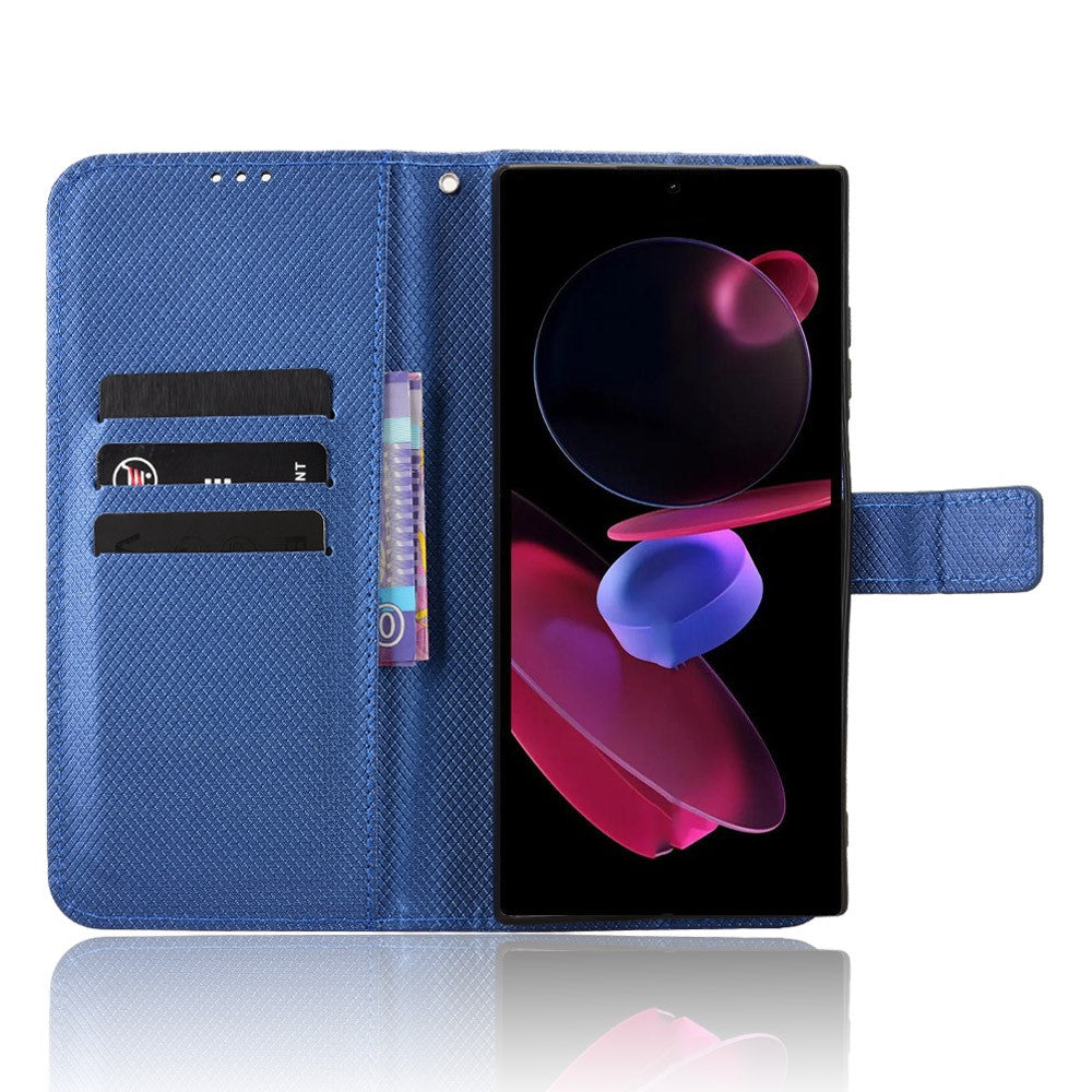 For Oukitel C62 / C62 Pro Leather Wallet Case with Strap Diamond Texture Phone Cover