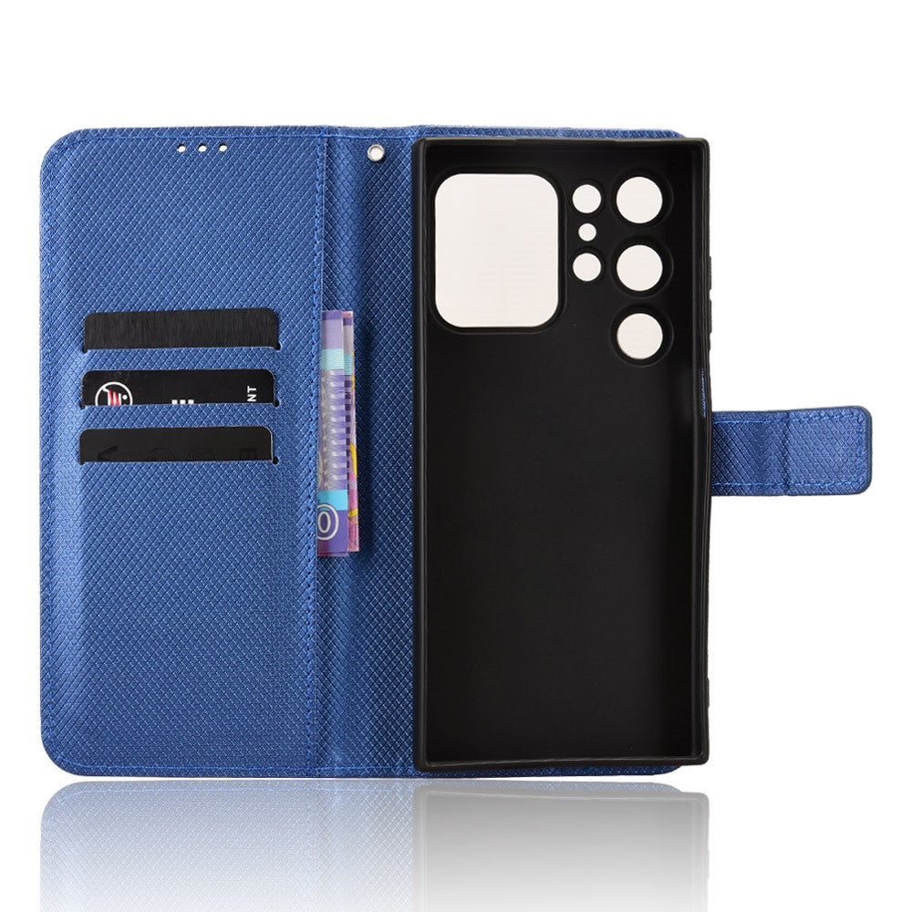 For Oukitel C62 / C62 Pro Leather Wallet Case with Strap Diamond Texture Phone Cover